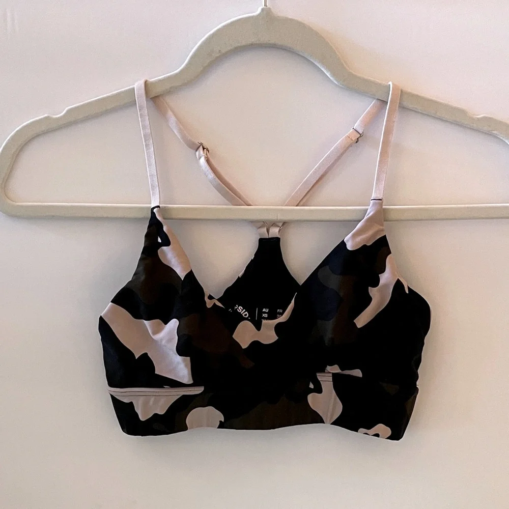 The Upside Sports Bra Camouflage Blush Ballet Bra Athleisure Sport Beach